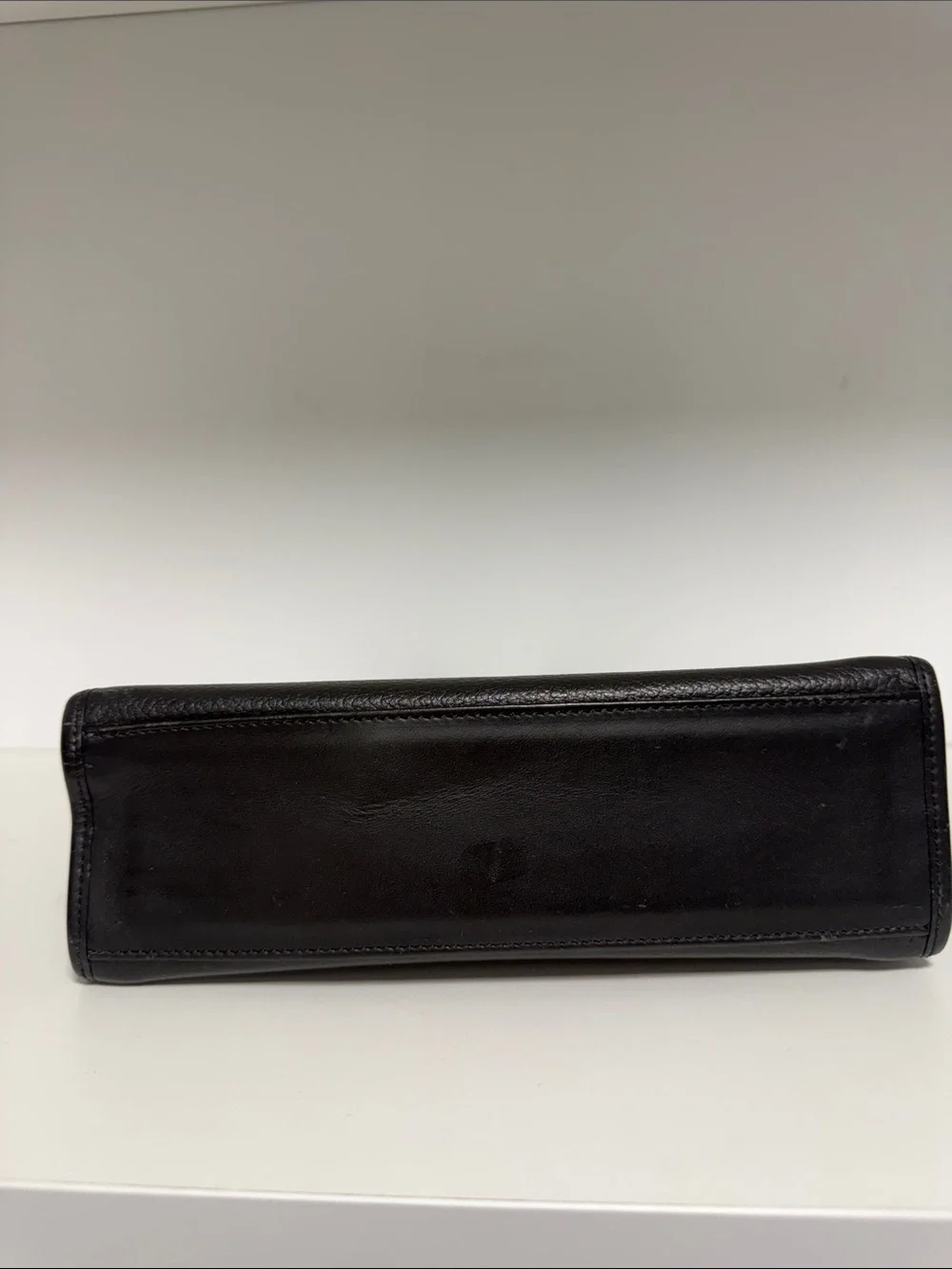 Burberry Black Pebbled Leather Top-Handle Satchel